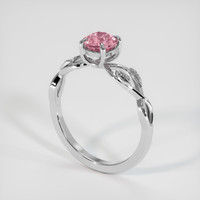 1.15 Ct. Padparadscha Sapphire Ring, 10K White Gold 2