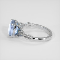 6.05 Ct. Blue Sapphire Ring, 10K White Gold 4
