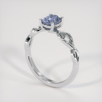 1.20 Ct. Violet Sapphire Ring, 10K White Gold 2
