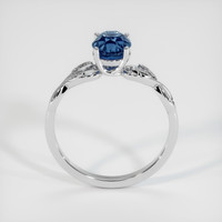 1.21 Ct. Greenish Blue Sapphire Ring, 10K White Gold 3