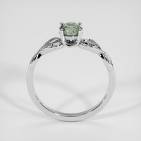 0.76 Ct. Yellowish Green Sapphire Ring, 10K White Gold 3