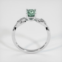 1.15 Ct. Green Sapphire Ring, 10K White Gold 3