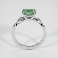 2.35 Ct. Bluish Green Sapphire Ring, 10K White Gold 3