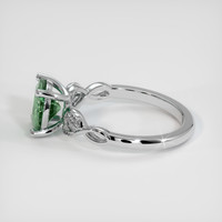 2.35 Ct. Bluish Green Sapphire Ring, 10K White Gold 4