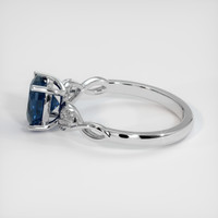 1.72 Ct. Sapphire Ring, 14K White Gold 4