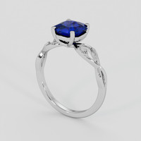 1.47 Ct. Blue Sapphire Ring, 14K White Gold 2