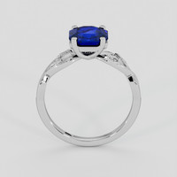1.47 Ct. Blue Sapphire Ring, 14K White Gold 3