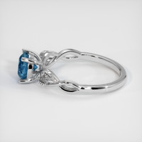 1.29 Ct. Sapphire Ring, 14K White Gold 4