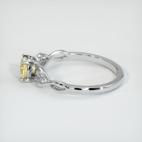 0.55 Ct. Bi Color Sapphire Ring, 14K White Gold 4