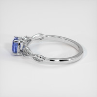 0.52 Ct. Bi Color Sapphire Ring, 14K White Gold 4