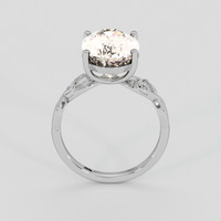 4.01 Ct. Peach Morganite Ring, 14K White Gold 3
