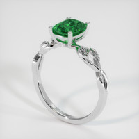 1.53 Ct. Gemstone Ring, 14K White Gold 2