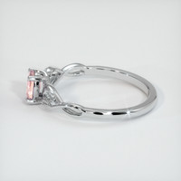 0.44 Ct. Pink Sapphire Ring, 14K White Gold 4