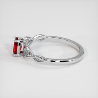 0.48 Ct. Ruby Ring, 14K White Gold 4