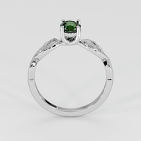 0.63 Ct. Green Sapphire Ring, 14K White Gold 3
