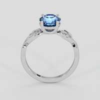 1.98 Ct. Blue Sapphire Ring, 14K White Gold 3