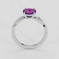 1.19 Ct. Purple Sapphire Ring, 14K White Gold 3
