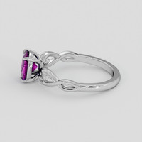 1.19 Ct. Purple Sapphire Ring, 14K White Gold 4