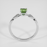 0.85 Ct. Green Sapphire Ring, 14K White Gold 3