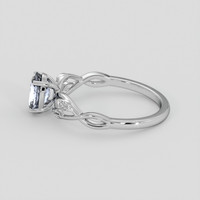 1.25 Ct. Blue Sapphire Ring, 14K White Gold 4
