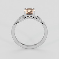 2.15 Ct. Pinkish Brown Sapphire Ring, 14K White Gold 3
