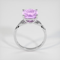 5.05 Ct. Purplish Pink Sapphire Ring, 14K White Gold 3