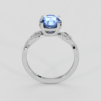 2.76 Ct. Blue Sapphire Ring, 14K White Gold 3