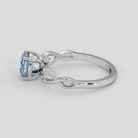 1.26 Ct. Blue Sapphire Ring, 14K White Gold 4