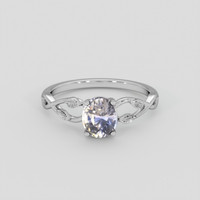 1.90 Ct. Bi Color / Parti Sapphire Ring, 14K White Gold 1