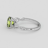 1.75 Ct. Yellowish Green Sapphire Ring, 14K White Gold 4