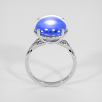 12.58 Ct. Blue Sapphire Ring, 14K White Gold 3