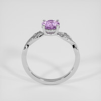 1.06 Ct. Pinkish Purple Sapphire Ring, 14K White Gold 3