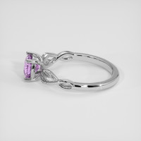 1.06 Ct. Pinkish Purple Sapphire Ring, 14K White Gold 4
