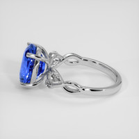 3.23 Ct. Blue Sapphire Ring, 14K White Gold 4