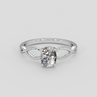 1.15 Ct. White Sapphire Ring, 14K White Gold 1
