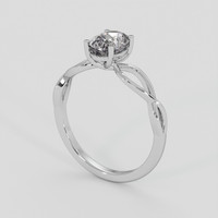 1.15 Ct. White Sapphire Ring, 14K White Gold 2
