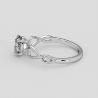 1.15 Ct. White Sapphire Ring, 14K White Gold 4