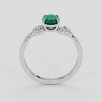0.86 Ct. Bluish Green Sapphire Ring, 14K White Gold 3