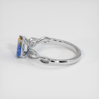 0.82 Ct. Bi Color Sapphire Ring, 14K White Gold 4