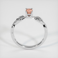 0.59 Ct. Padparadscha Sapphire Ring, 14K White Gold 3