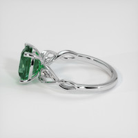 2.58 Ct. Bluish Green Sapphire Ring, 14K White Gold 4