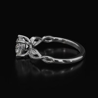 1.55 Ct. White Sapphire Ring, 14K White Gold 4
