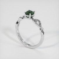 0.62 Ct. Sapphire Ring, 14K White Gold 2
