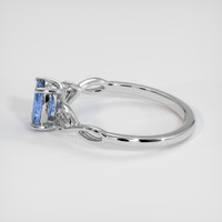0.81 Ct. Sapphire Ring, 18K White Gold 4