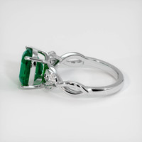 2.44 Ct. Emerald Ring, 18K White Gold 4