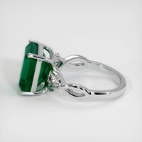 5.09 Ct. Emerald Ring, 18K White Gold 4