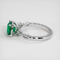1.51 Ct. Emerald Ring, 18K White Gold 4