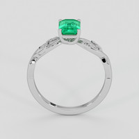 0.81 Ct. Emerald Ring, 18K White Gold 3