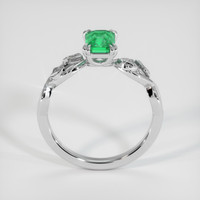 0.71 Ct. Emerald Ring, 18K White Gold 3