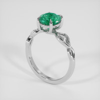 1.54 Ct. Emerald Ring, 18K White Gold 2